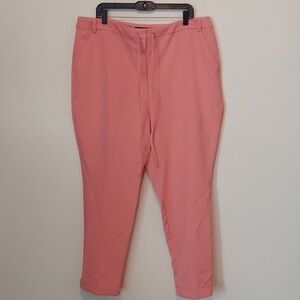 Size 20, New York and Company NYC, NWT flamingo, pink slacks.